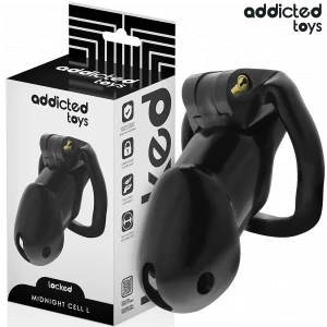 ADDICTED TOYS LOCKED - GAIOLA DE PÃNIS CELL MINDNIGHT TAMANHO L